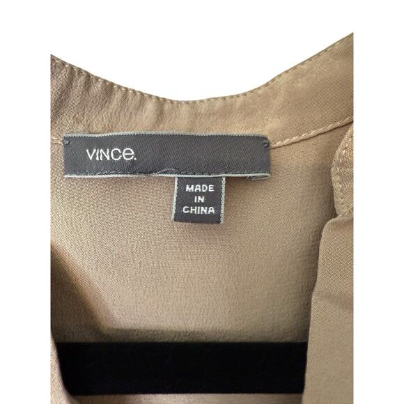 Vince Women's Cafe Ole Tunic Dress Size M, Pockets, Button Closure, Long Sleeves - Picture 7 of 12